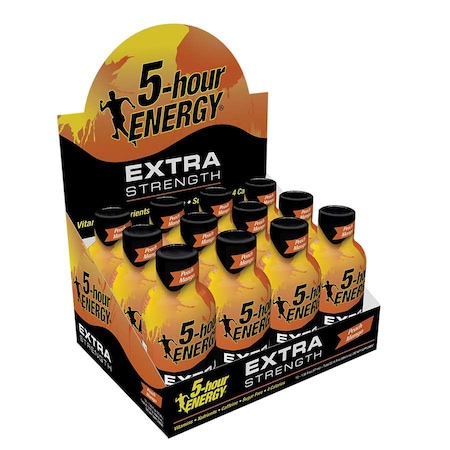 5-Hour Energy Extra Strength Peach Mango Energy Shot 1.93 Oz., PK216